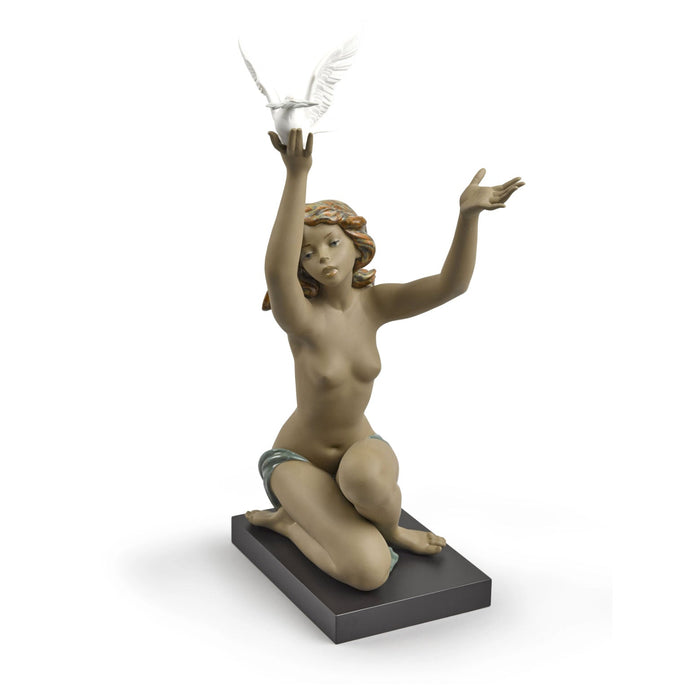 Lladro Lladro Peace Offering Woman Figurine - Gres Finish   