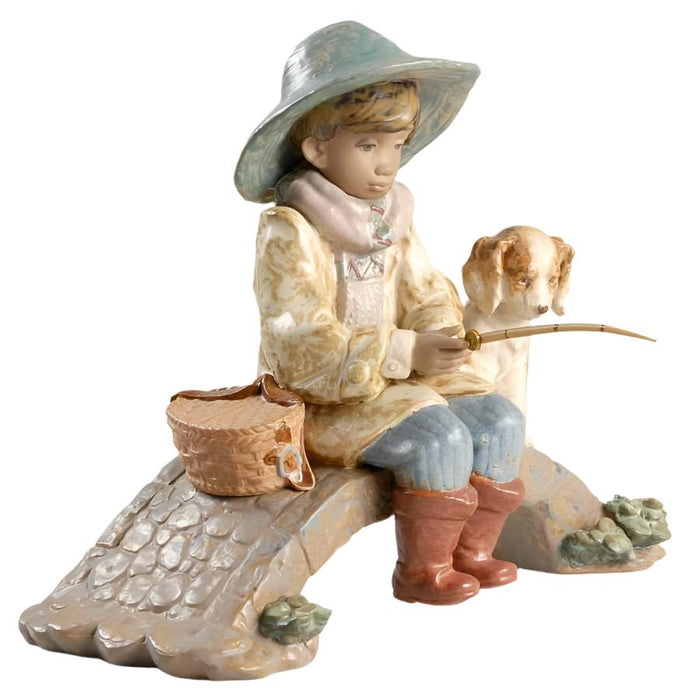 Lladro Lladro The Old Fishing Hole Figurine   