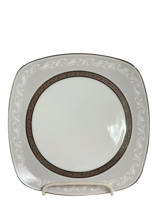 Noritake Noritake Crestwood Platinum Square Accent Plate   