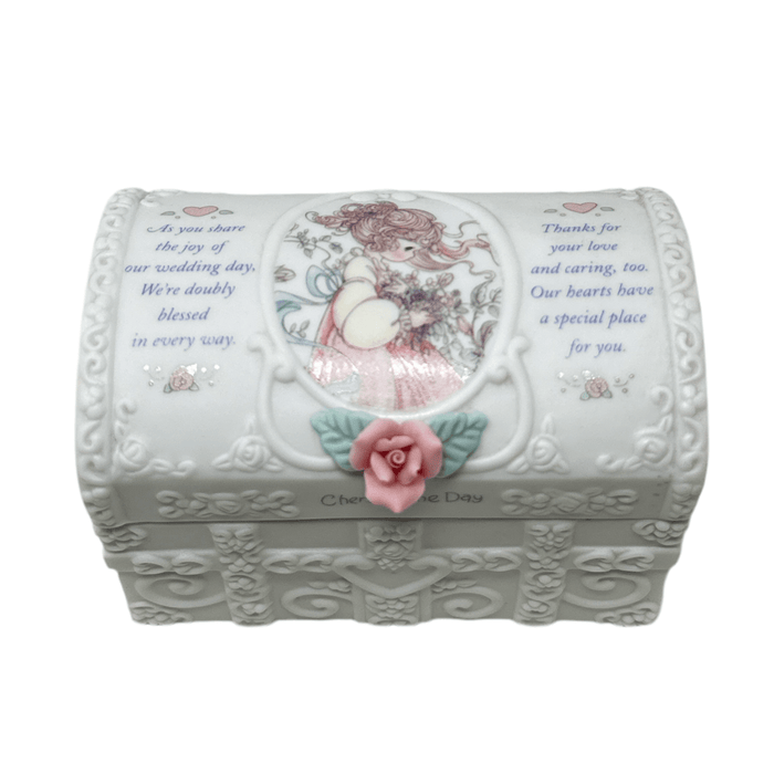 Precious Moments Precious Moments Pink Rose Cherish The Day Trinket Box