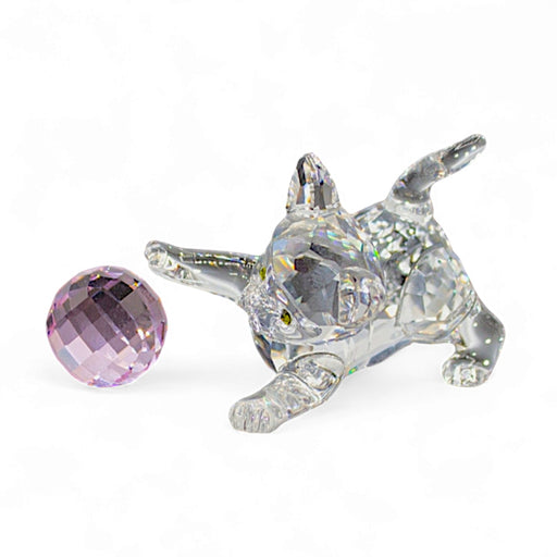 Swarovski SWAROVSKI Crystal KITTEN Playing with Ball - Pink   