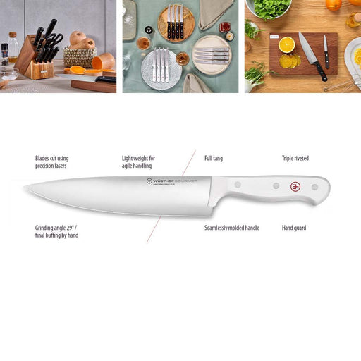 Wusthof Wusthof Gourmet White Essential Knife Set - 3 Piece   