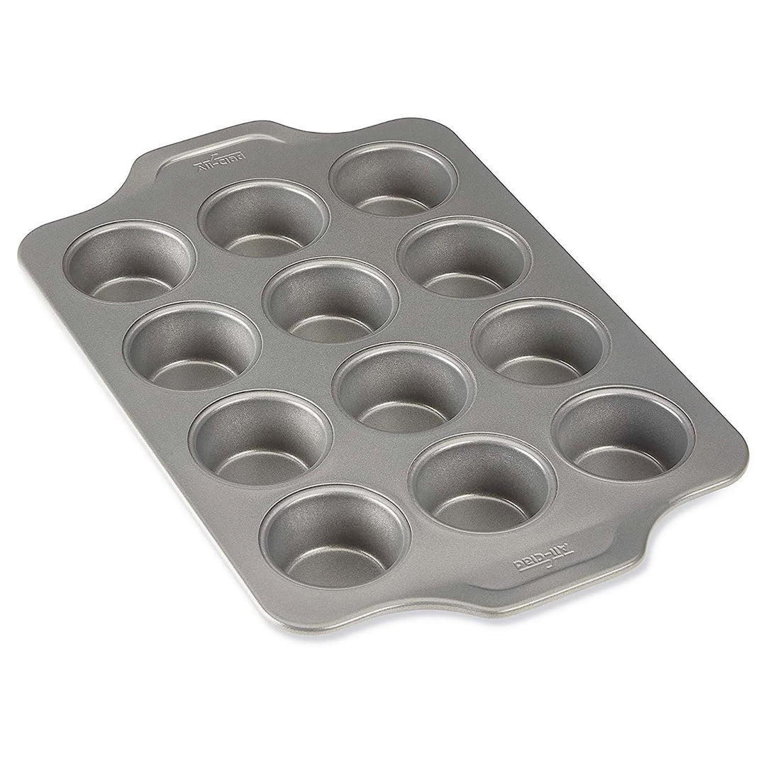 Farberware Nonstick Bakeware 12-Cup Muffin Tin / Nonstick 12-Cup Cupcake  Tin - 12 Cup, Gray