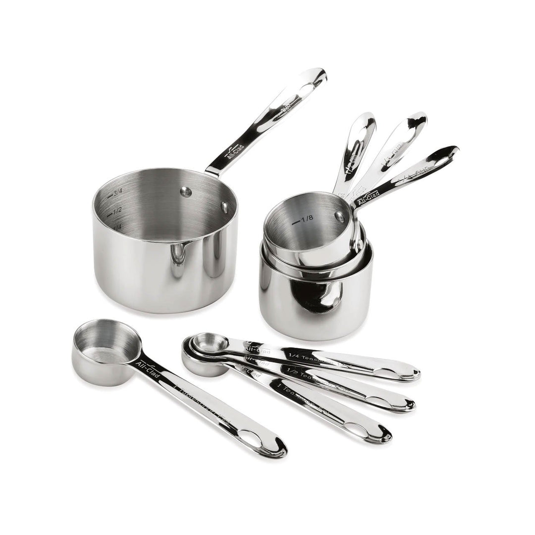 All-Clad Stainless Steel 3 pc Measuring Cup Set 1/2C 1/3 1C