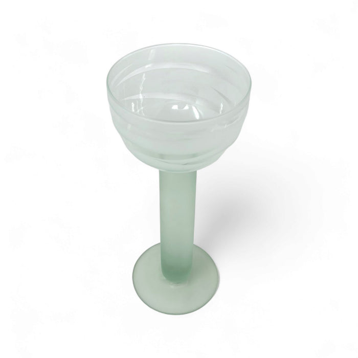 la mediterranea Le Mediterannea Frosted Swirl Glass Candle Holder   