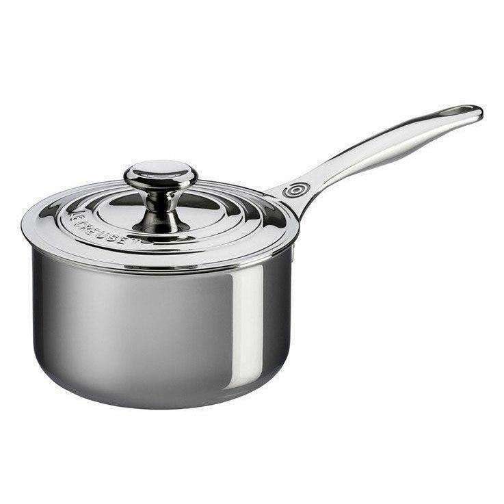 4.5 Qt. Tri-Ply Stainless Steel Rondeau with Lid, Le Creuset