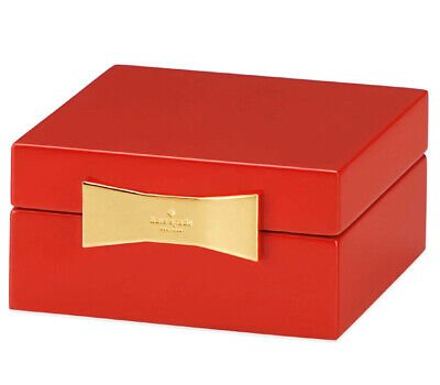 Lenox Lenox Kate Spade Garden Drive Lacquer Jewelry Box Red  