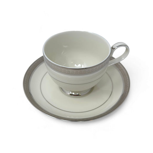 Mikasa Mikasa Palatial Platinum Cup and Saucer Set   