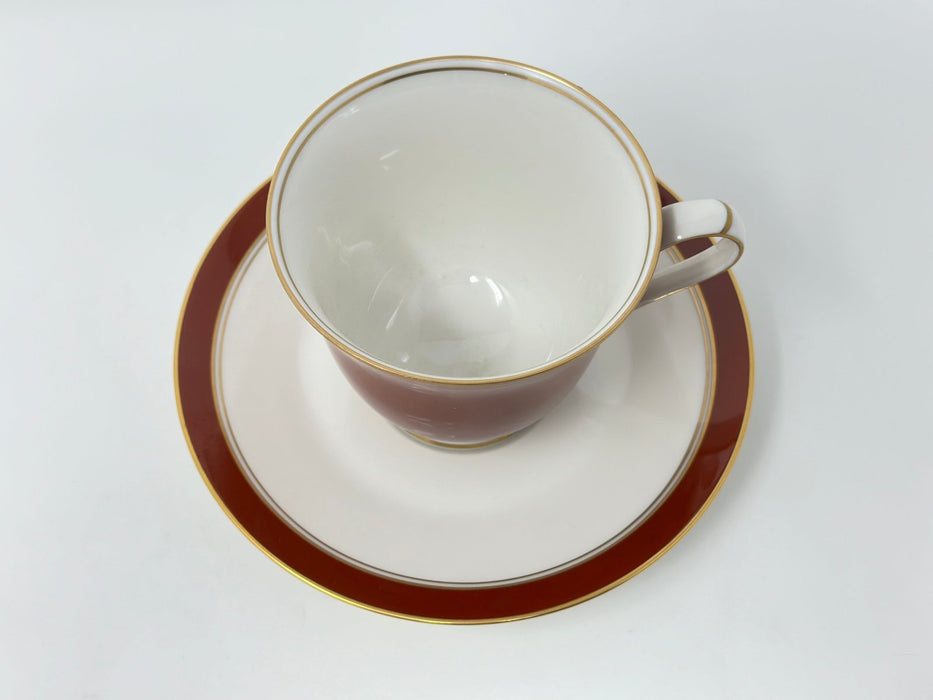 Noritake Noritake Ivory and Sienna Cup and Saucer   