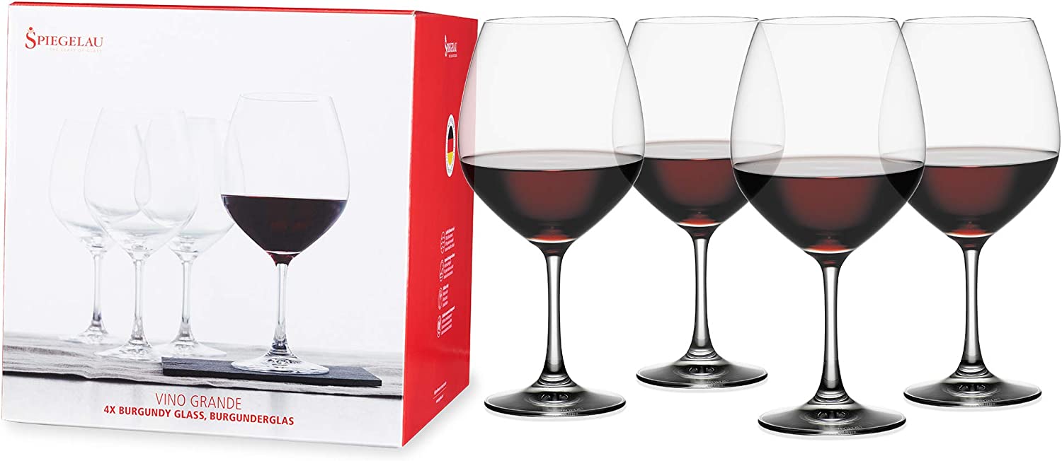 Spiegelau Wine Lovers Bordeaux Wine Glasses Set Of 4 -crystal